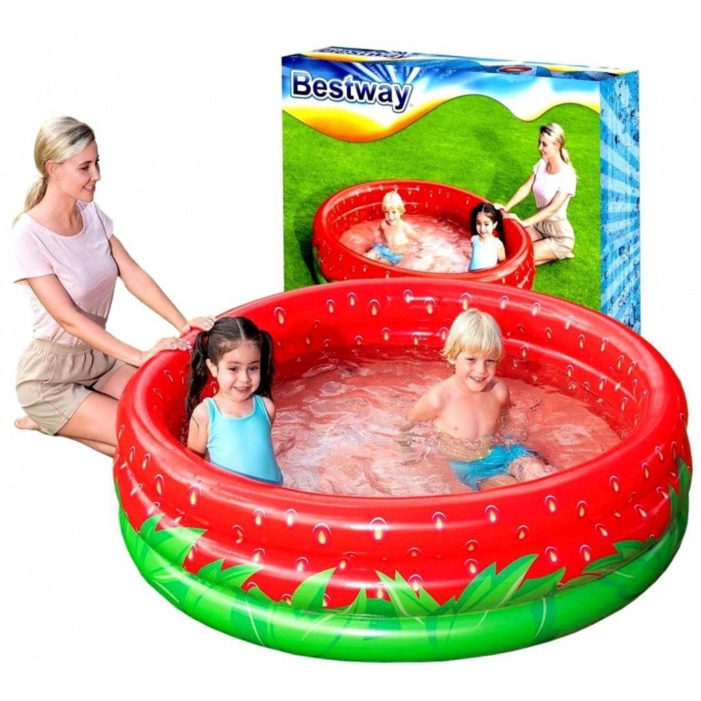 0fcbe7e7bb38f55af19a4eacb19814e2.jpg Piscine Ronde Gonflable “Fraise” Pour Enfants 160 x 38 cm Bestway 51145 - الصورة 1
