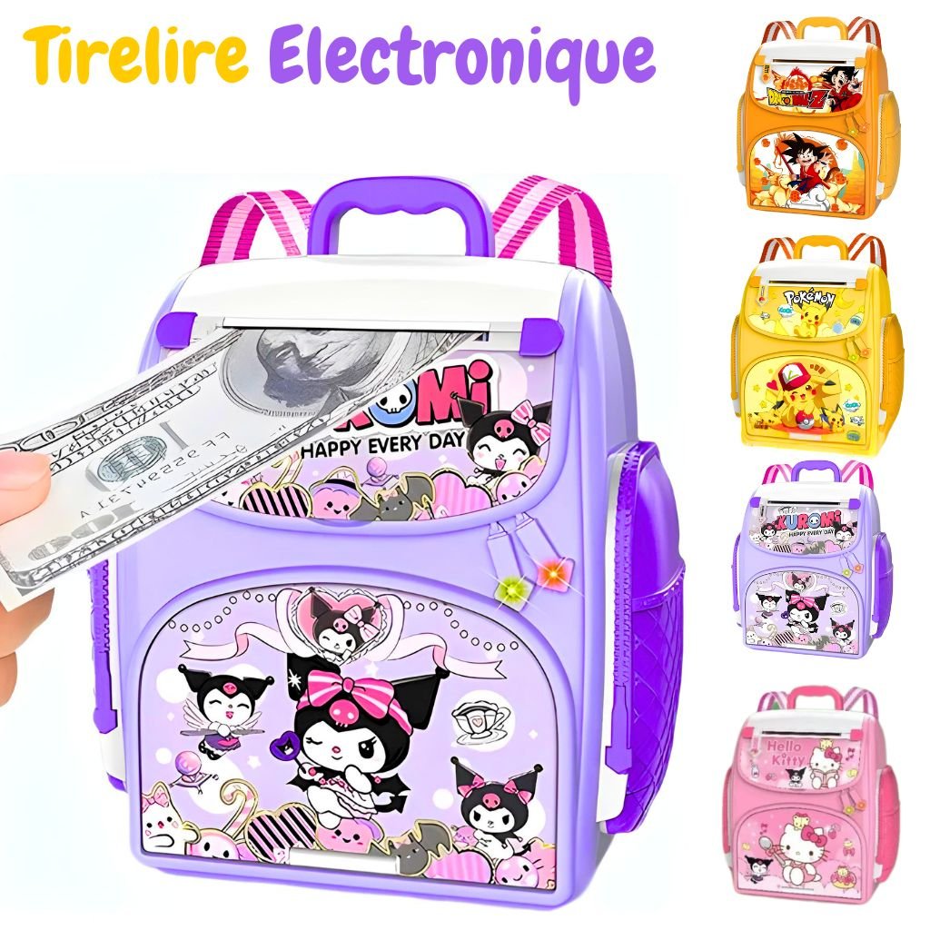 1-28-5.jpg Tirelire Intelligente pour Enfants en forme de sac à dos Avec verrouillage par empreinte digitale – حصالة النقود الذكية على شكل حقيبة ظهر عصرية تجمع بين المرح والأمان - الصورة 1
