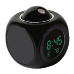 ⁦Horloge numérique de Projection LCD à LED, alarme vocale, fonction Snooze, thermomètre⁩ - الصورة ⁦4⁩