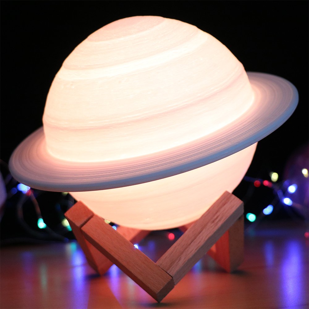 2-15.jpg Lampe LED imprimée en 3D saturne - الصورة 1