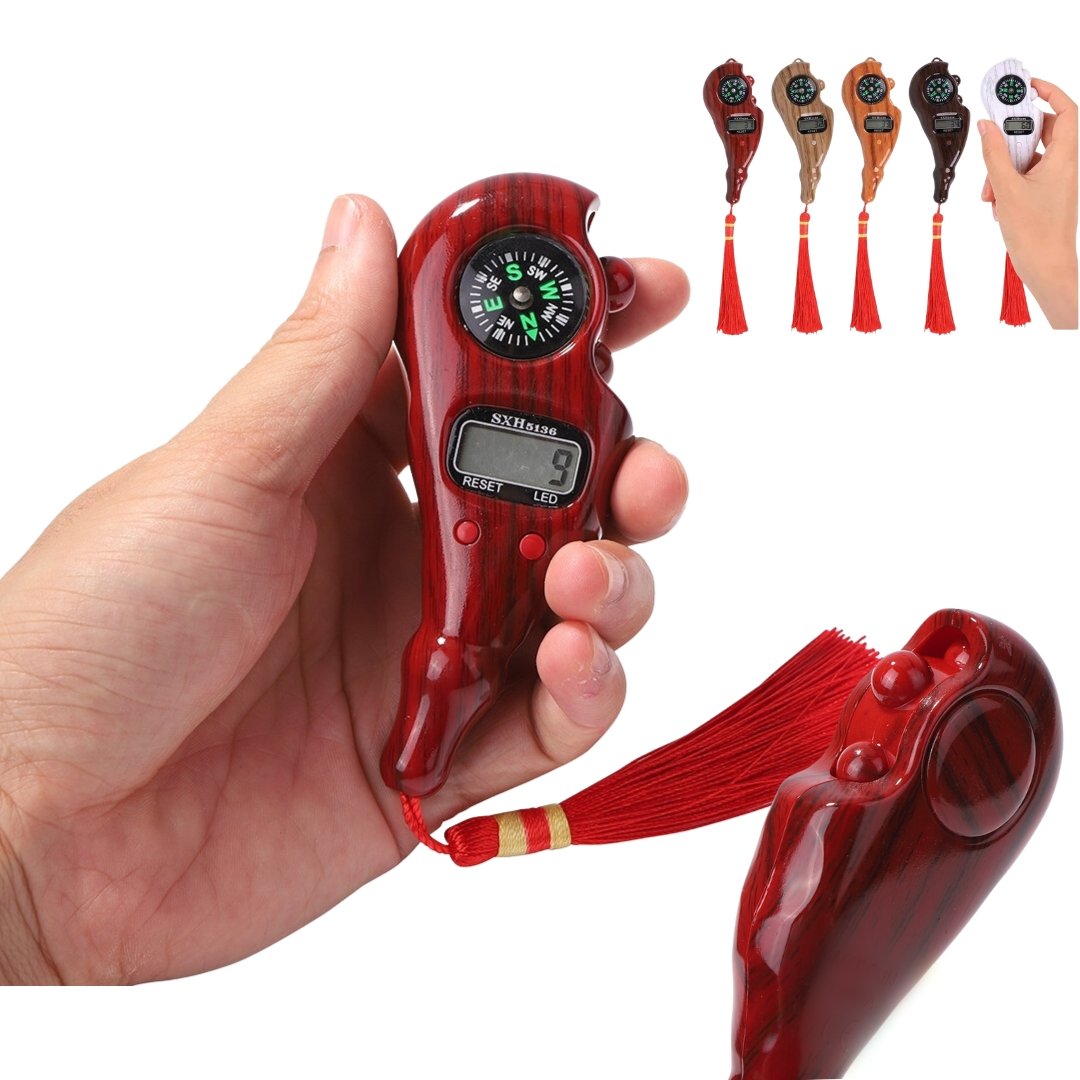 xr:d:DAFVfzqZSaU:1307,j:1304478099,t:23032211 جهاز تسبيح رقمي محمول، سبحة صلاة مع عداد رقمي وبوصلة - الصورة 1