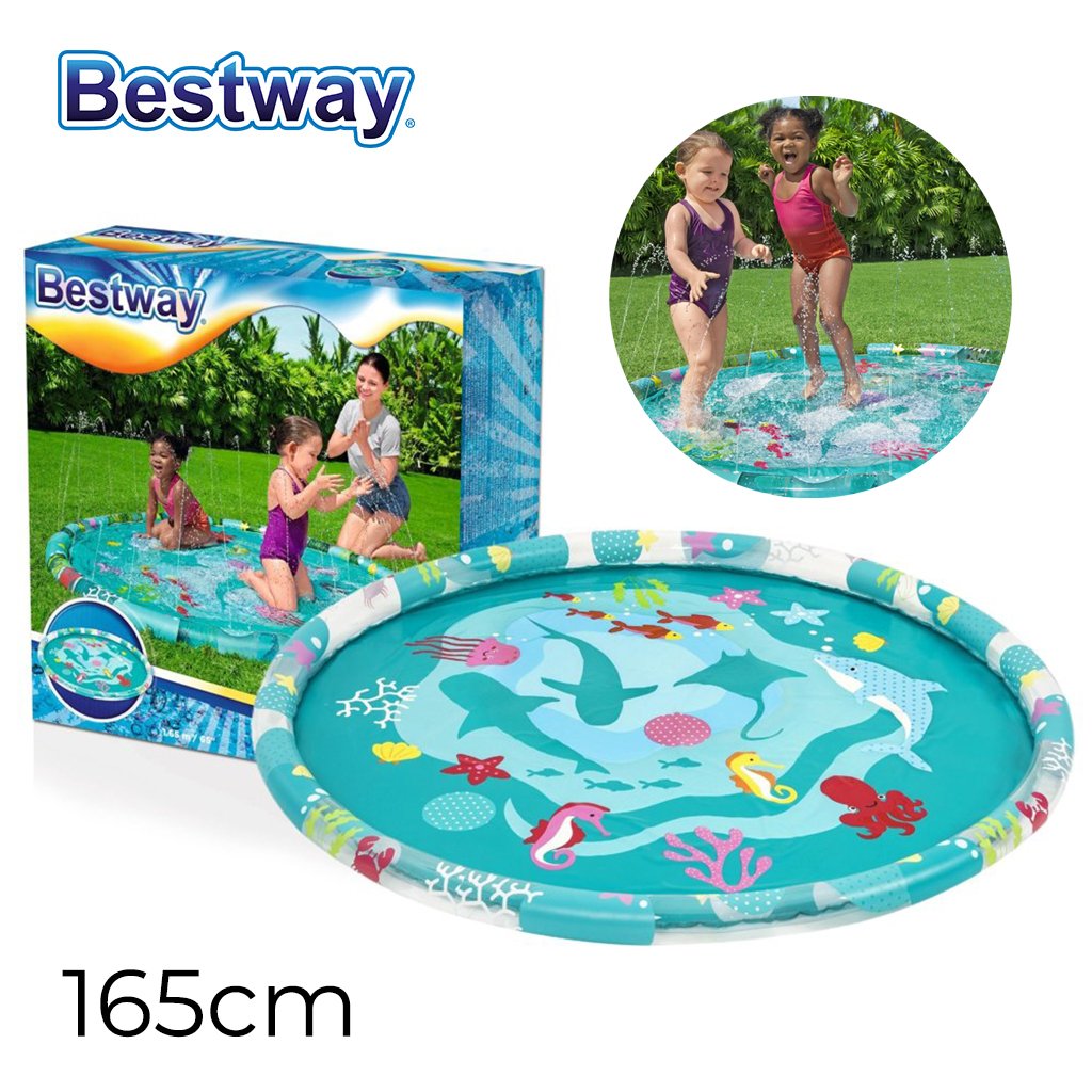 52487-cnc.jpg Pataugeoire Gonflable Avec Fontaine Pour Enfants 165 cm Bestway #52487 - الصورة 1