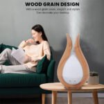 ⁦Humidificateur à Grain de Bois 200ml avec 7 Lumières de Couleur – معطر جو في الغرف⁩ - الصورة ⁦4⁩
