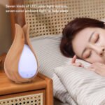 ⁦Humidificateur à Grain de Bois 200ml avec 7 Lumières de Couleur – معطر جو في الغرف⁩ - الصورة ⁦2⁩