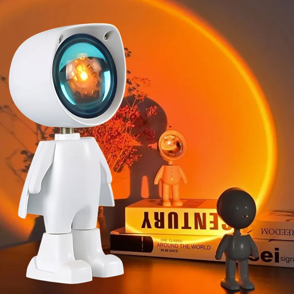 Astro-mini-lamp-cnc.jpg Astronaute Lampe de coucher de soleil pour chambre et décoration intérieure - الصورة 1