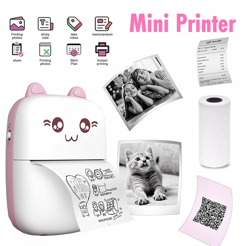 BT-Printer-cnc-1.jpg Mini imprimante Thermique Bluetooth sans Fil pour Smartphone – طابعة حرارية لاسلكية - الصورة 1