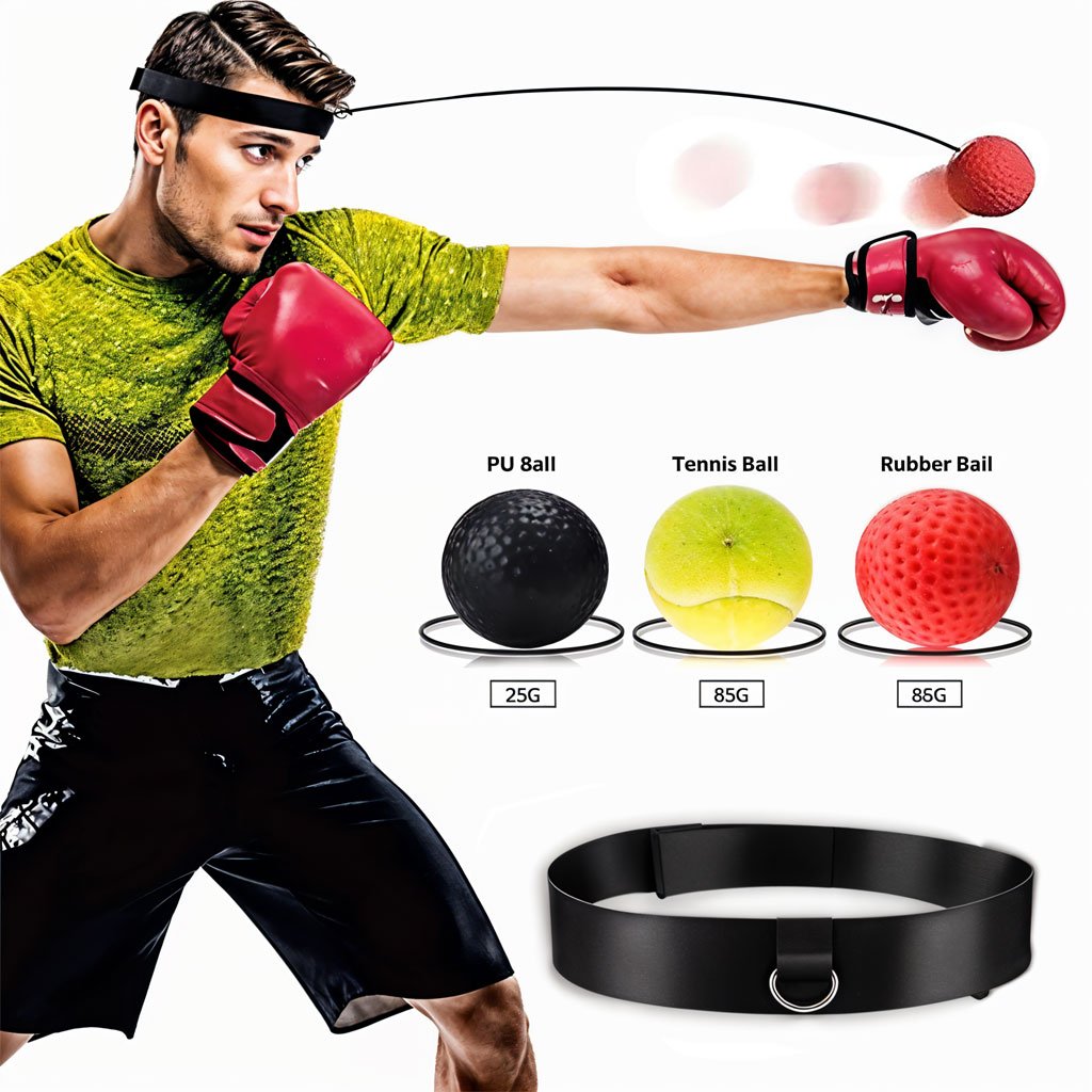 Box-Ball-cnc-2.jpg Balle de Boxe Reflex pour améliorer la coordination œil-main 3Pcs - الصورة 1