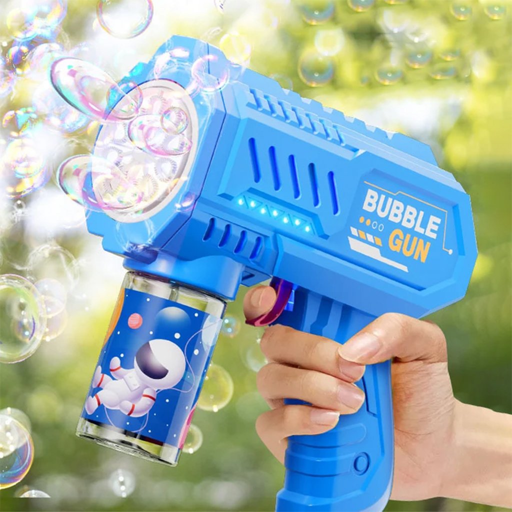 Bubble-G-CNC-1.jpg Pistolet à Bulles Automatique Jouet Amusant pour Enfants V2 – مسدس مائي للأطفال - الصورة 1