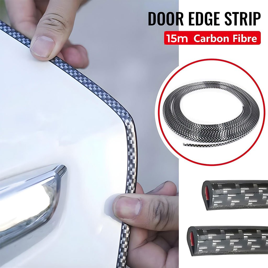 Carbon-15m-cnc-2.jpg Bande Protection de bord de portière de voiture et de Décoration Intérieure 15m - الصورة 1