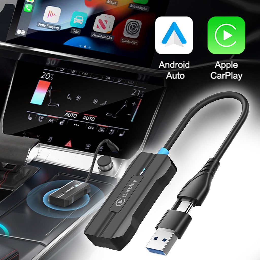 Carplay-Dongle-cnc-1.jpg Adaptateur USB CarPlay Sans Fil pour Voitures - جهاز ميديا ذكي للسيارات - الصورة 1