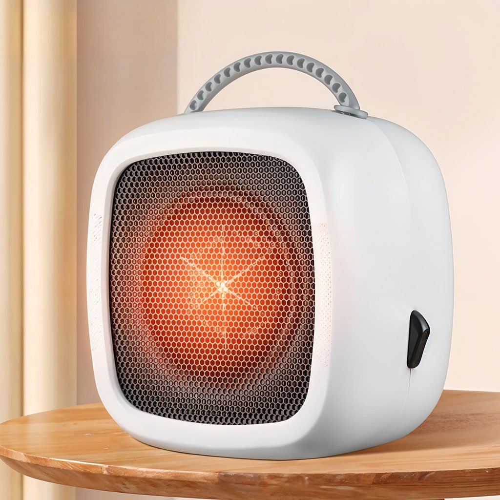 Chauffage-BL-Carre-cnc-1.jpg Radiateur Soufflant Céramique 500 W avec Thermostat Intelligente – سخان كهربائي محمول - الصورة 1