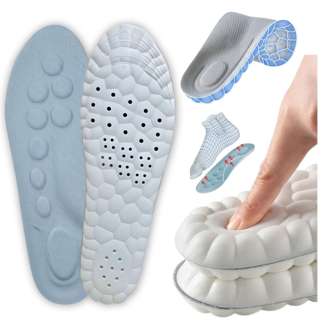 Cloud-Step-cnc-8.jpg Semelles Intérieures Orthopédique en Latex Super Doux 4D Cloud Technology - الصورة 1