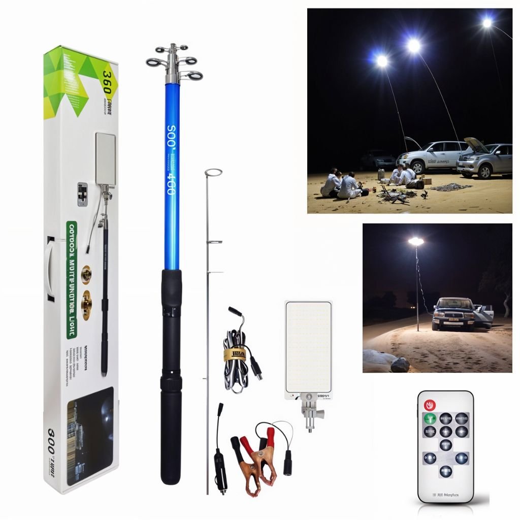 Disgne-0770.jpg Lampe Télescopique Portable pour la Pêche et le Camping - الصورة 1