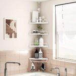 ⁦Étagère de douche d’angle à 4 niveaux réglable 260cm – رف حمام قابل للتعديل⁩ - الصورة ⁦2⁩