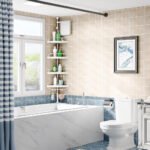 ⁦Étagère de douche d’angle à 4 niveaux réglable 260cm – رف حمام قابل للتعديل⁩ - الصورة ⁦3⁩