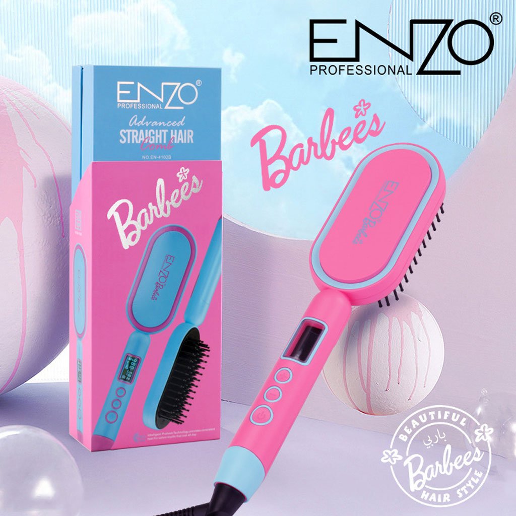Enzo-Barbie-5-2.jpg Enzo Brosse Lissante Barbie Edition Câble Rotatif 360° - الصورة 1