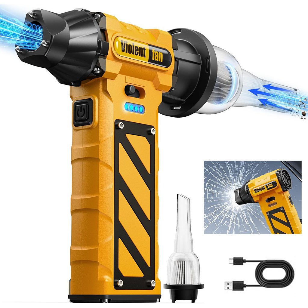 F015-CNC-1.jpg Mini Souffleur et Aspirateur Électrique Multifonctions Ultra Puissant F015 – جهاز شفط ونسف الهواء بقوة ضغط عالية - الصورة 1