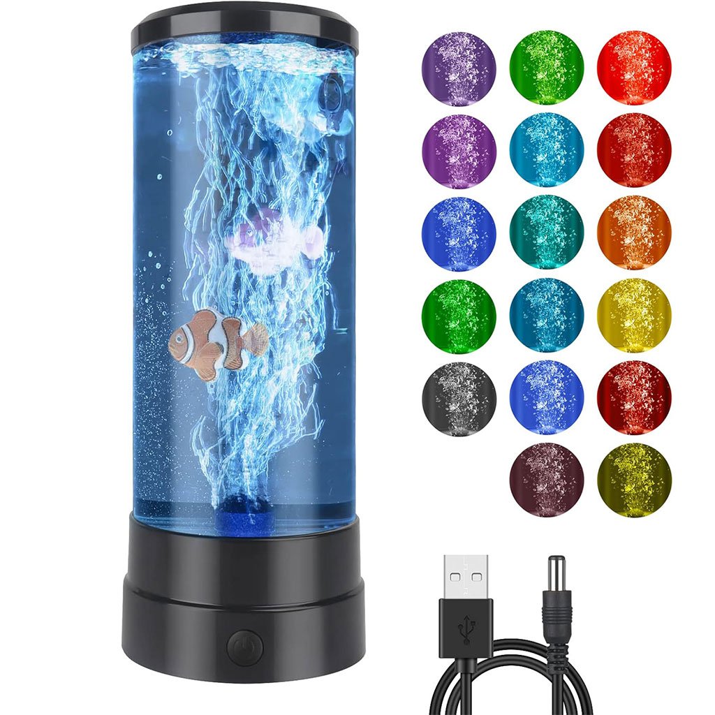 Fish-lamp-cnc.jpg Lumière D’Ambiance Ocean Fish, Veilleuse Décoration Bureau Table - الصورة 1