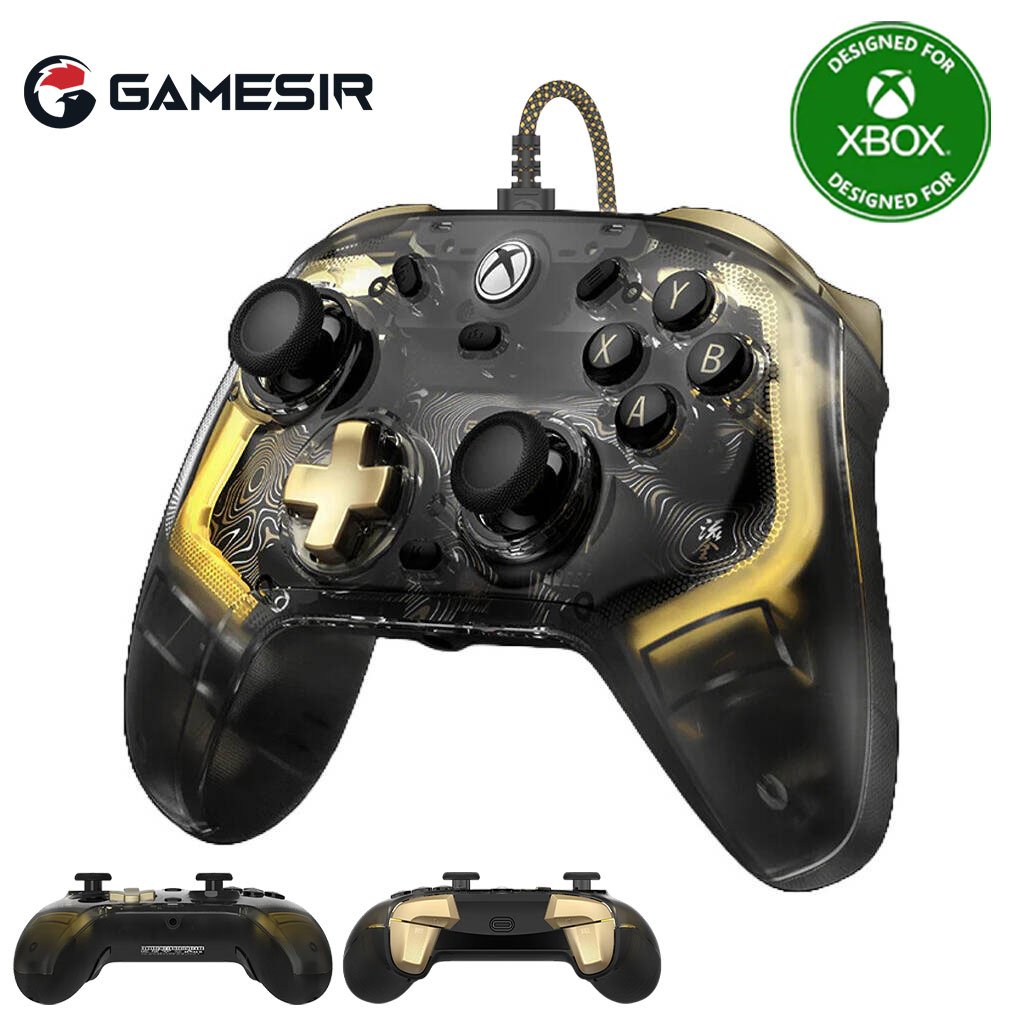 Gamesir-Flux-cnc.jpg Manette filaire GameSir Kaleid Flux éclairage RGB pour Xbox – يد تحكم لاسلكية أصلية - الصورة 1