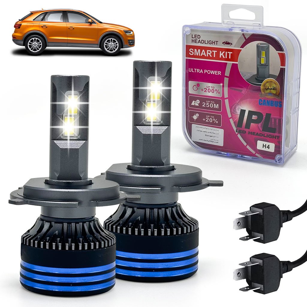 H4-cnc.jpg Kit Lampe de phare LED H4 6500K-16000LM Ultra Puissant – مصابيح إضاءة أمامية للسيارات - الصورة 1