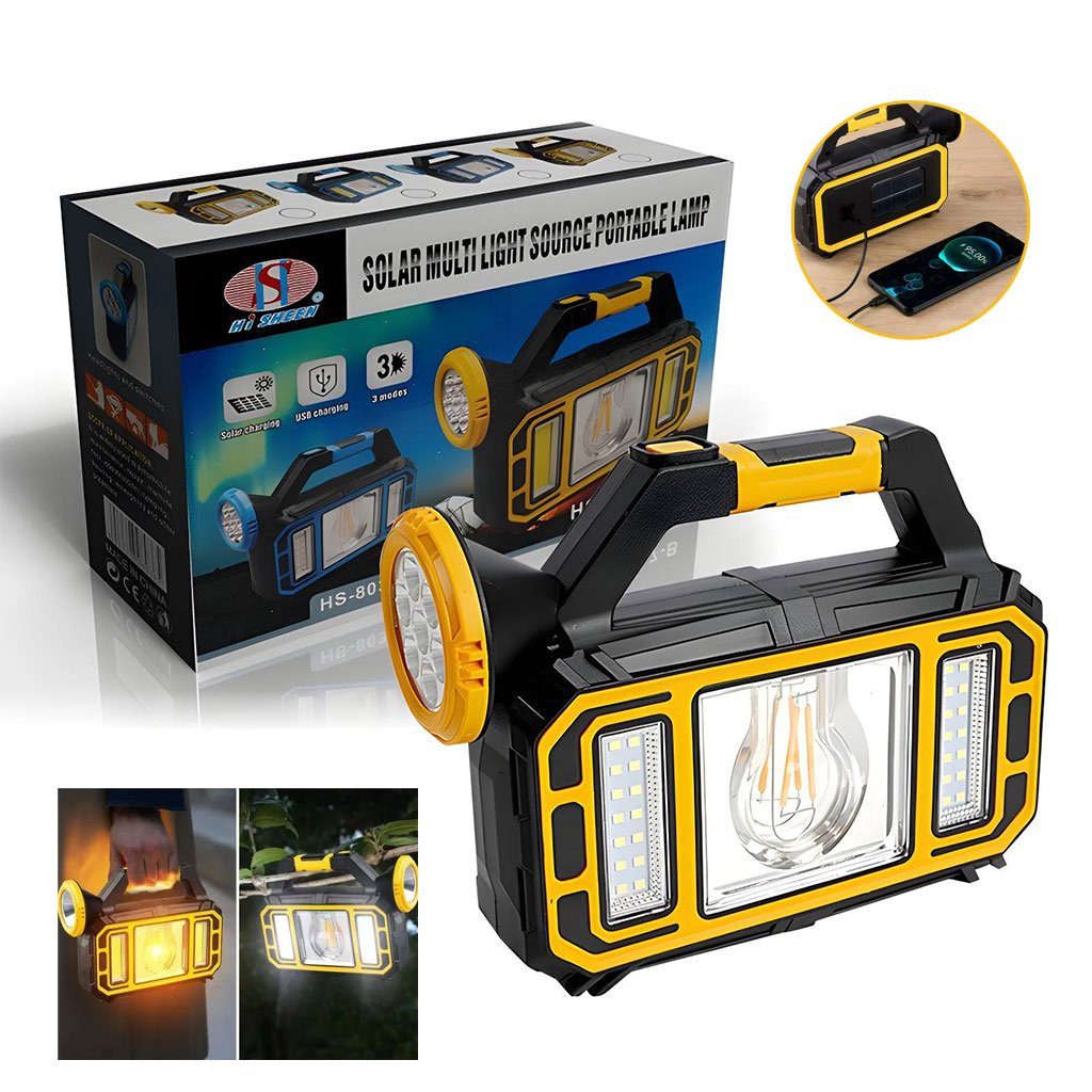 HS-8036-7-cnc.jpg Lampe Solaire Portable Multifonctionnelle HS-8036-7 - الصورة 1