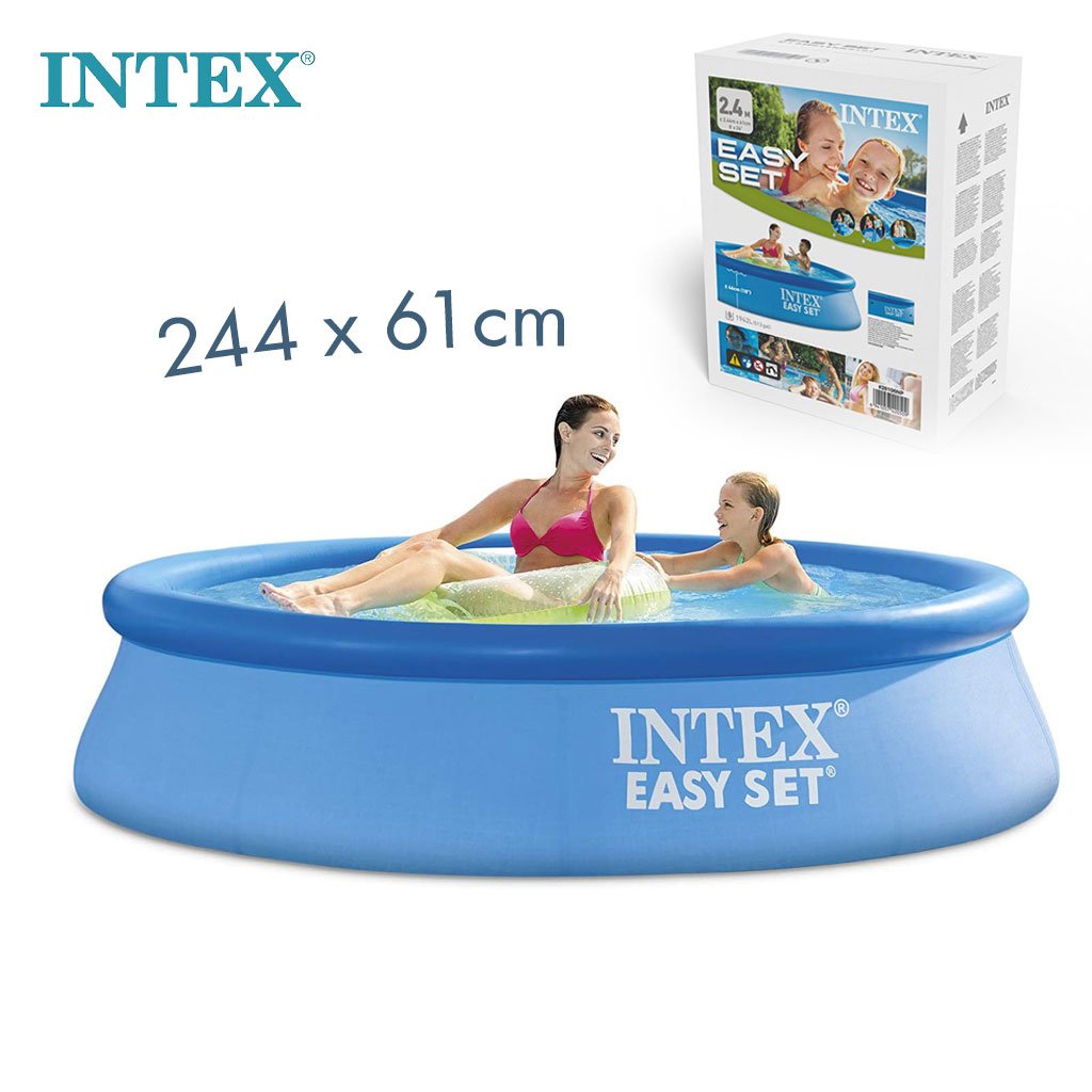 INTEX-28106NP-cnc.jpg INTEX Piscine Gonflable Ronde Easy Set , Blue, L x 244x60cm 28106NP - الصورة 1