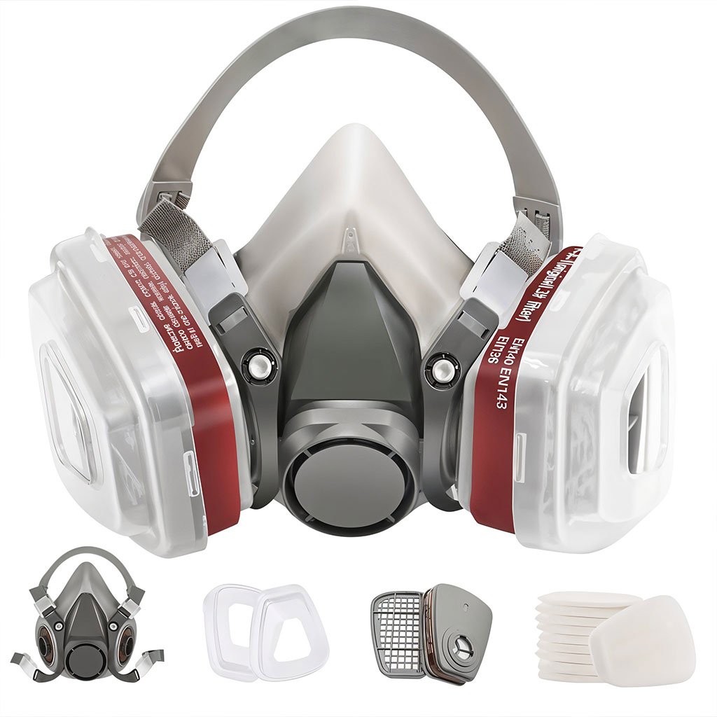 Jar-6200-cnc-1.jpg Masque respiratoire pour enlever la peinture au plomb – قناع تنفس للحرفيين - الصورة 1