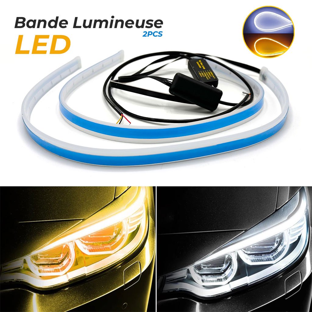 LED-PLC-CNC-1-2.jpg Bande lumineuse à LED étanches pour voiture 60CM 2PCS - الصورة 1