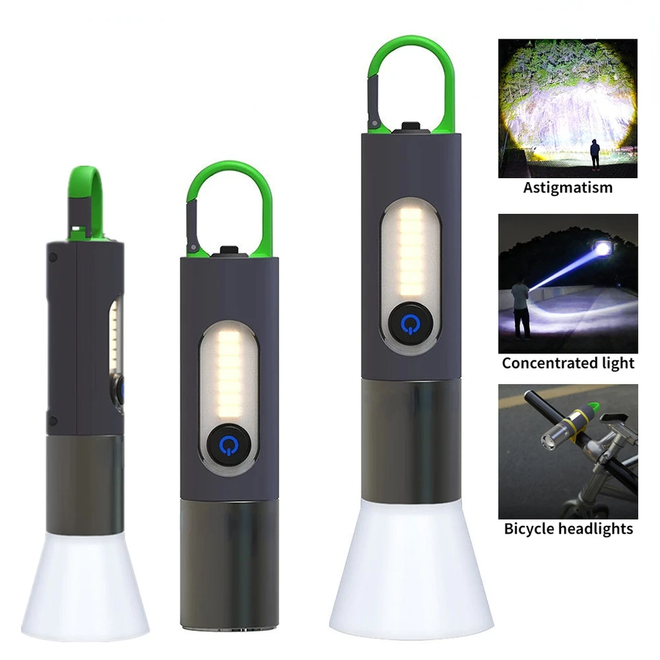 LED.jpg_960x960-2.png Lampe de poche LED zoomable 4 modes, Rechargeables 1800mAh - الصورة 1