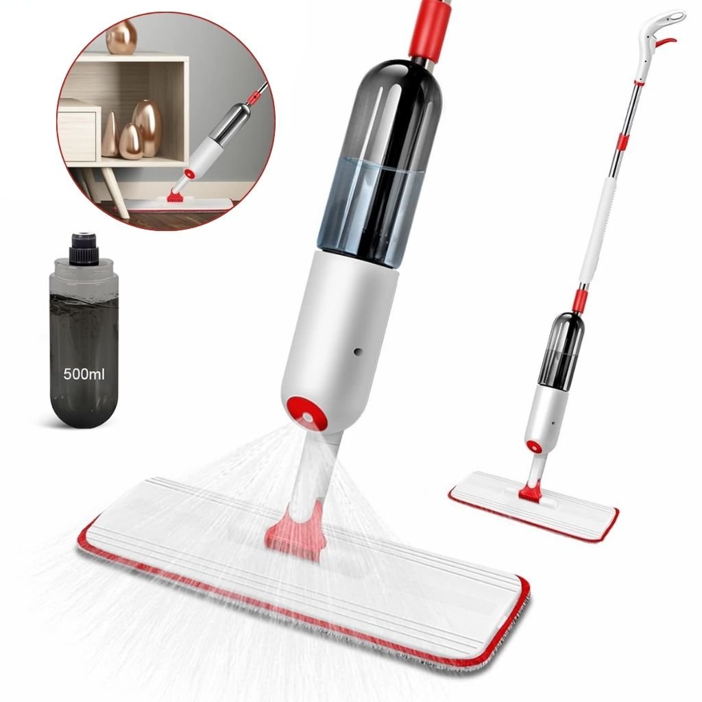 MidybSpray-CNC-2.jpg Balai Serpillère Pulvérisateur avec Réservoir Rechargeable – ممسحة بخاخ مع زجاجة قابلة لإعادة التعبئة - الصورة 1