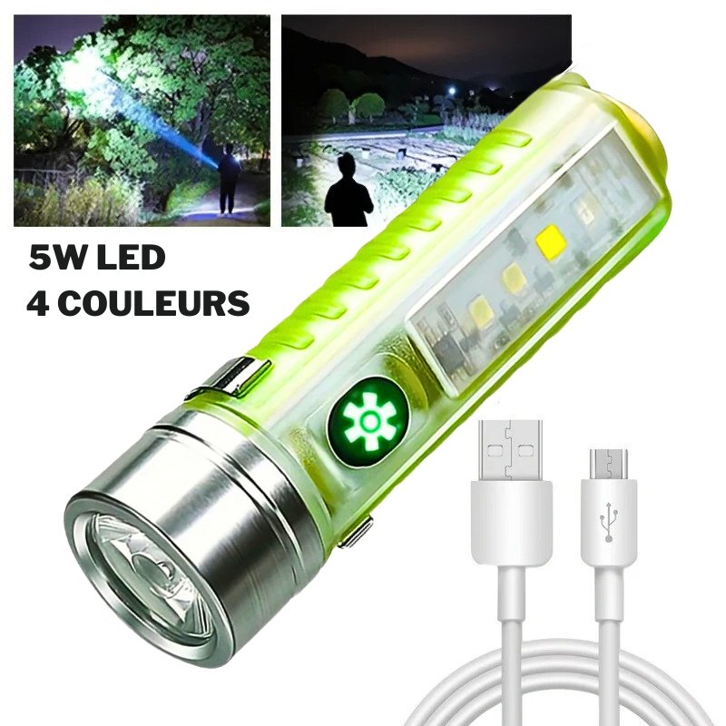 xr:d:DAF8MgFz0BI:12,j:1059889846463296202,t:24020811 Mini lampe de poche LED multifonction super lumineuse avec aimant - الصورة 1