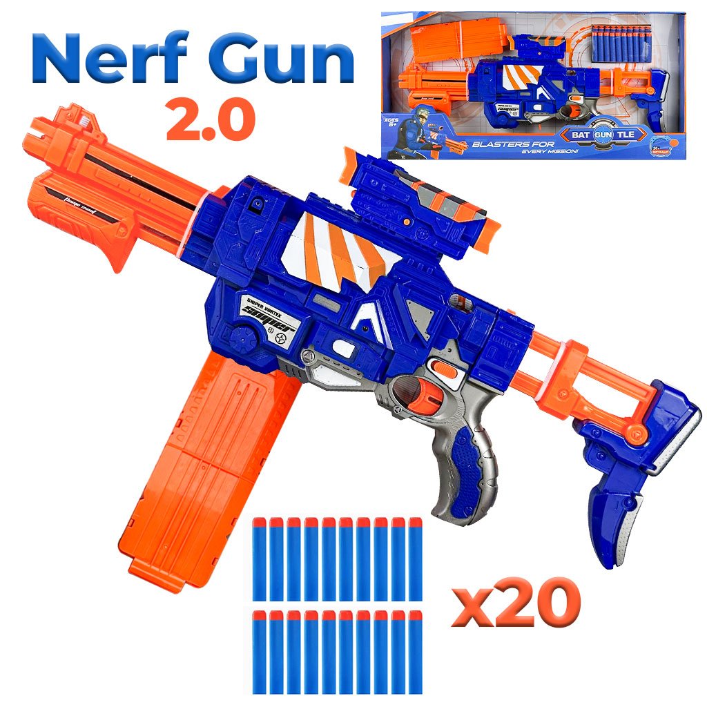 Nerf-Gun-cnc-2.jpg Blaster à fléchettes NERF Elite 2.0 – مسدس الطلقات البعيدة - الصورة 1