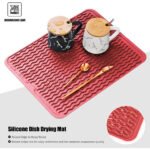⁦Tapis de Séchage en Silicone Souple et Flexible pour Cuisine – بساط تقطير الأواني⁩ - الصورة ⁦6⁩