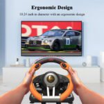 ⁦PXN V3 Pro Volant de Course à 180° avec Pédales et Retour de Vibration⁩ - الصورة ⁦3⁩