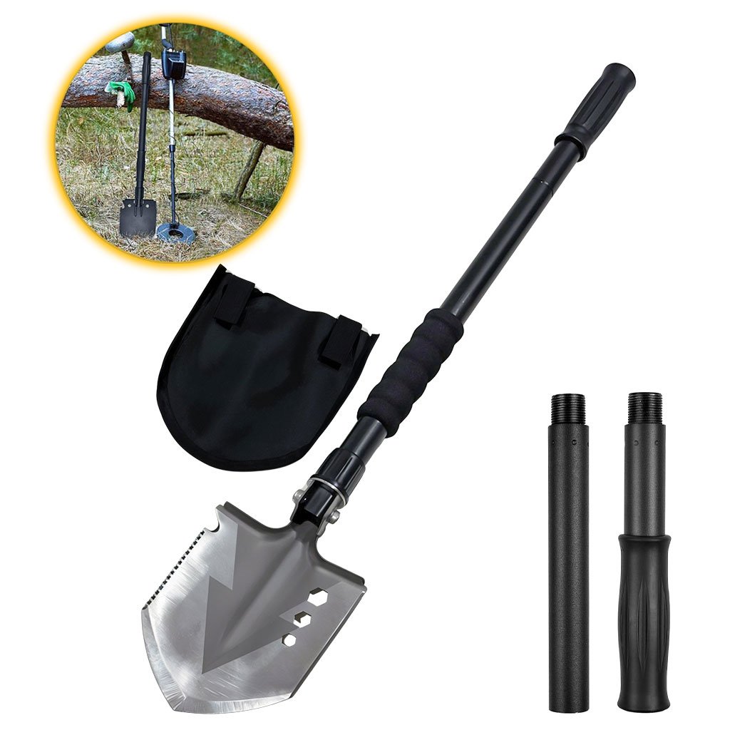 Pele-MF-cnc-1.jpg Pelle Pliante Acier à haute teneur en carbone avec 3 Combinaisons de Longueur – مجرفة متعددة الإستعمالات - الصورة 1