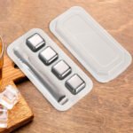 ⁦Pierres de glaçons réutilisables en acier inoxydable pour votre boisson – مكعبات الثلج للتبريد لمدة طويلة⁩ - الصورة ⁦5⁩