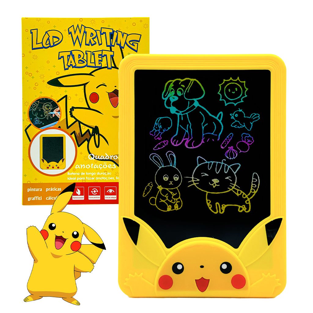 Pikachu-cnc-2.jpg Tablet d'écriture LCD pour Enfants 12 Pouces - Pikatchu - الصورة 1
