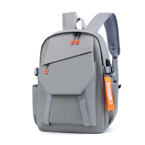 Sac-2440-12-11-600×600-1.jpg Sac à Dos Urbain Style Décontracté Tissue Imperméable Gris – حقيبة ظهر رجالية - الصورة 1