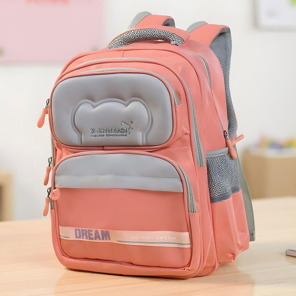 ShuaiQi-7-1.jpg Sac à Dos Scolaire Orthopédique pour Enfants X-SHUAIQI Rose – محفظة مدرسية للأطفال وردي - الصورة 1