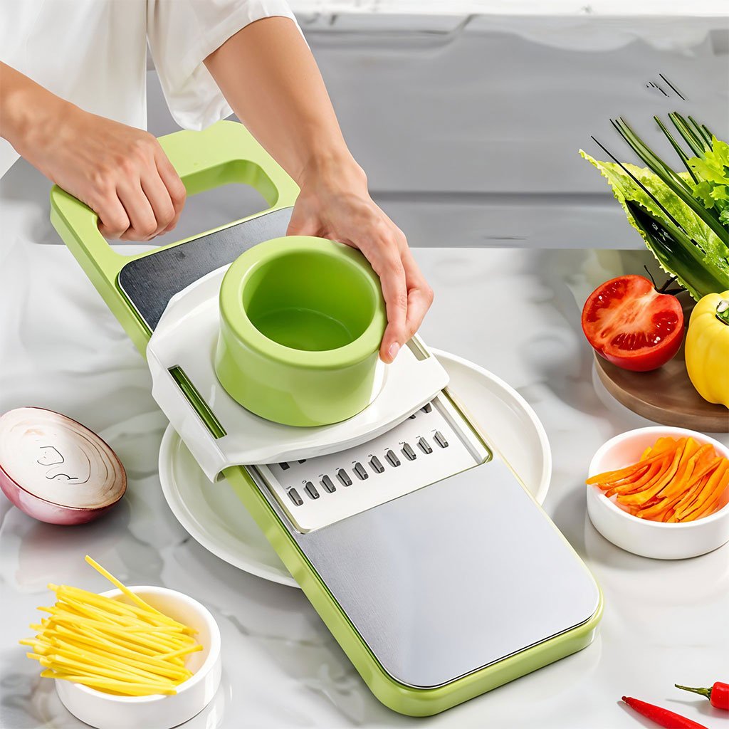 Slicer.jpg Mandoline Trancheuse à légumes multifonctionnelle – أداة تقطيع الخضر - الصورة 1