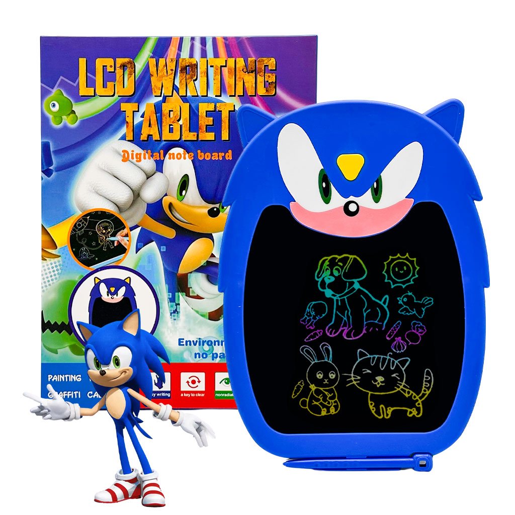 Tablet-Sonic-cnc-2.jpg Tablet d’écriture LCD pour Enfants 12 Pouces Grand Model – Sonic - الصورة 1