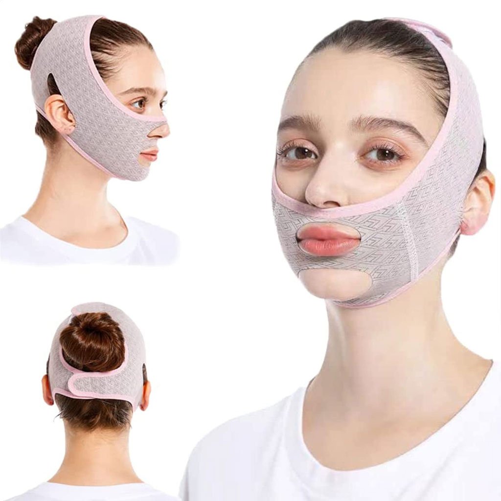 V-Face-Lift-v3-cnc.jpg Masque pour visage V Face avec ceinture liftante A929 – قناع شد الوجه للنساء - الصورة 1