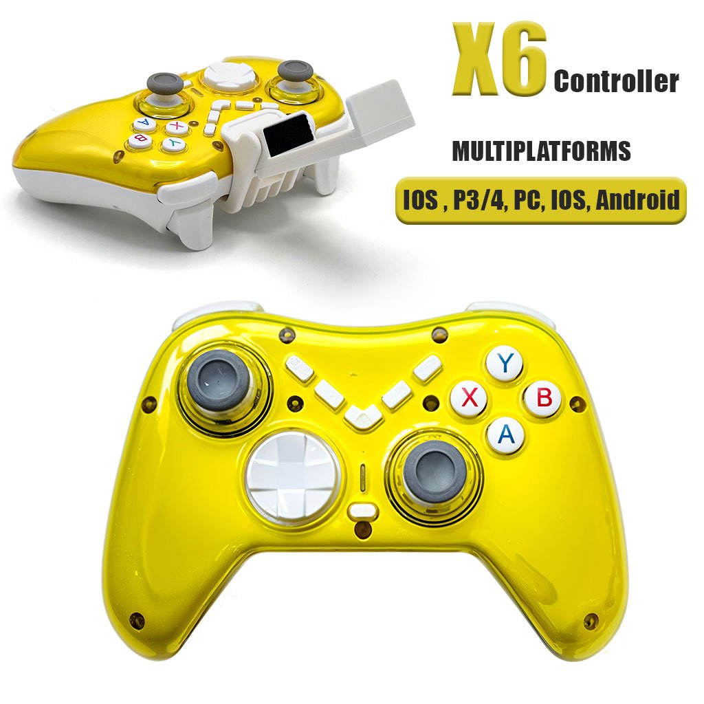 X6-Controller-CNC-1.jpg Manette de Jeu Sans Fil X6 Compatible P4,P3, Android, iOS, PC, Switch, TV Box – يد تحكم لاسلكية - الصورة 1