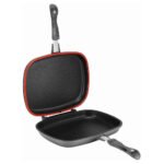 ⁦Poêle Dessini made in italy grill double face 36cm – مقلاة مزدوجة جودة أصلية⁩ - الصورة ⁦4⁩