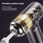 ⁦Mixeur Électrique Sans Fil Portable 3 Vitesses – خلاط يدوي كهربائي لاسلكي⁩ - الصورة ⁦5⁩