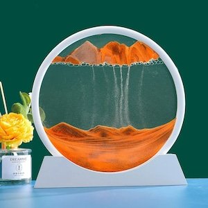 il_300x300.5619007836_8s3h.jpg Sablier 3D en Verre rond 12 pouces pour la décoration de la maison - الصورة 1