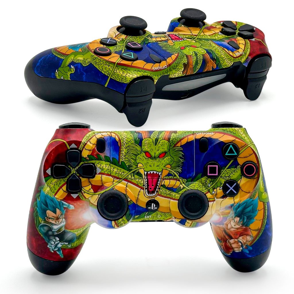 manette-dbz-cnc.jpg SONY DualShock Manette PS4 Sans Fil, Batterie Rechargeable (High Copy) – Edition Dragon Ball Z - الصورة 1