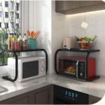 ⁦Support à four micro-ondes et porte épices en cuisine – حامل ميكروويف في المطبخ⁩ - الصورة ⁦2⁩