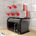 ⁦Support à four micro-ondes et porte épices en cuisine – حامل ميكروويف في المطبخ⁩ - الصورة ⁦5⁩