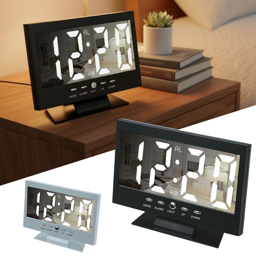 DS-8082L-CNC.jpg Réveil Numérique Miroir LED Moderne DS-8082L – ساعة منبه رقمي - الصورة 1